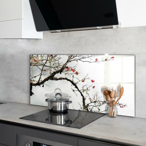 Kitchen splashback Landscape peace of mind