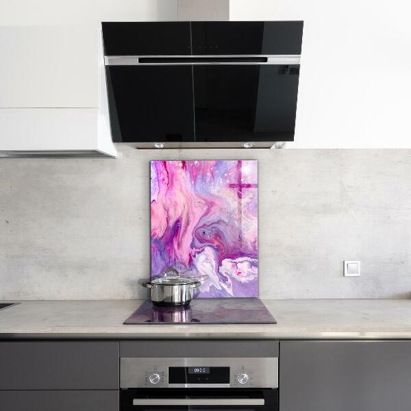 Kitchen splashback Pink abstraction