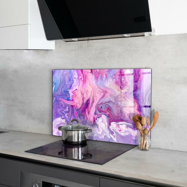 Kitchen splashback Pink abstraction