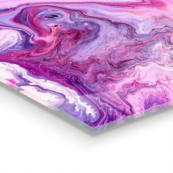 Kitchen splashback Pink abstraction