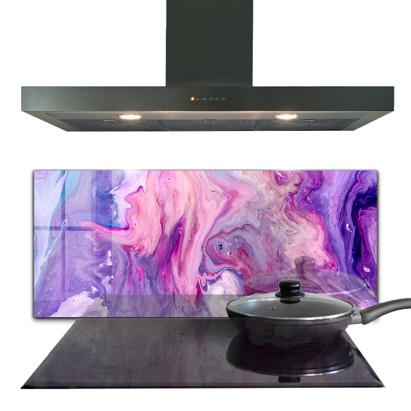 Kitchen splashback Pink abstraction