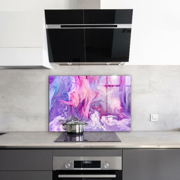 Kitchen splashback Pink abstraction