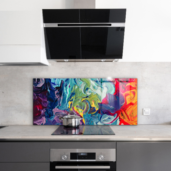 Kitchen splashback Colorful abstraction