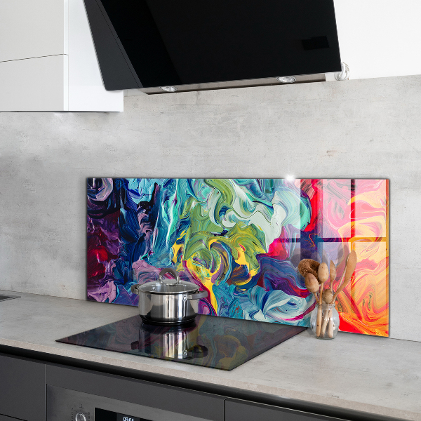 Kitchen splashback Colorful abstraction