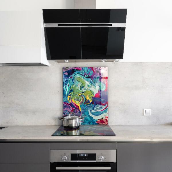 Kitchen splashback Colorful abstraction