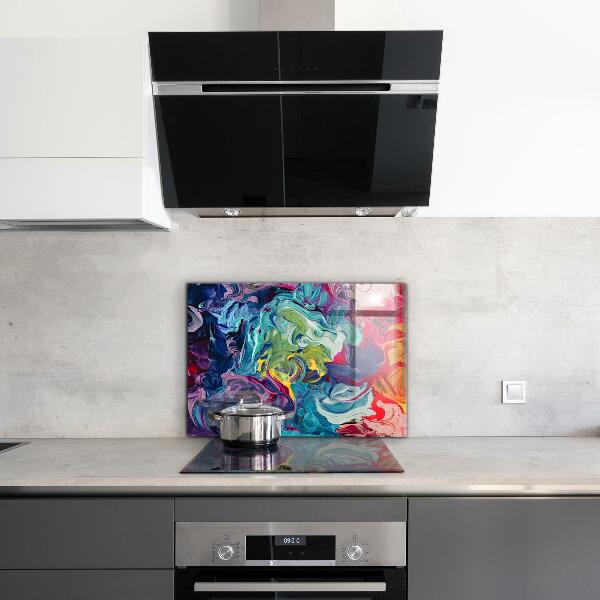 Kitchen splashback Colorful abstraction