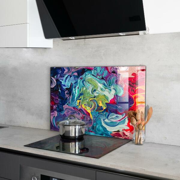 Kitchen splashback Colorful abstraction