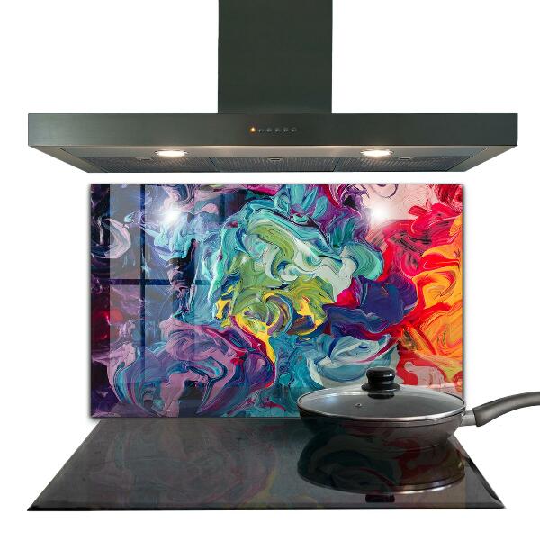 Kitchen splashback Colorful abstraction