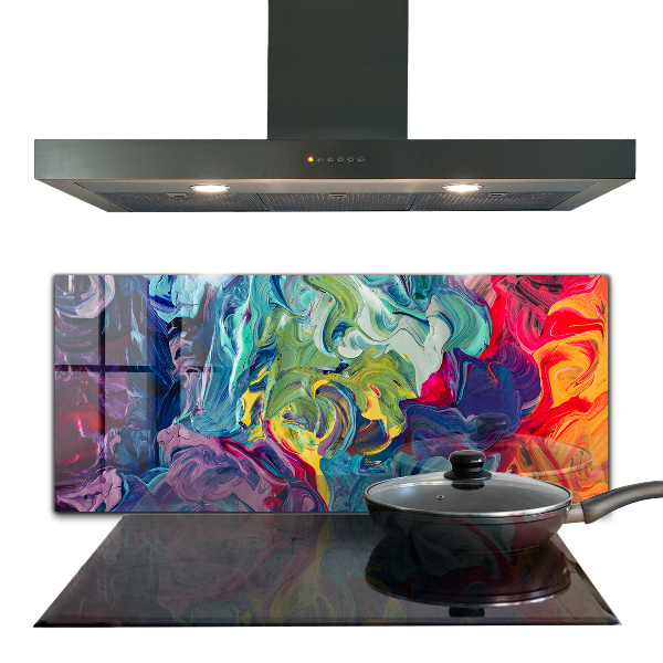 Kitchen splashback Colorful abstraction