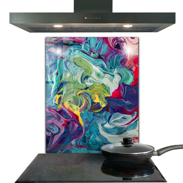 Kitchen splashback Colorful abstraction