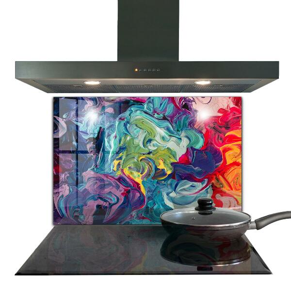 Kitchen splashback Colorful abstraction