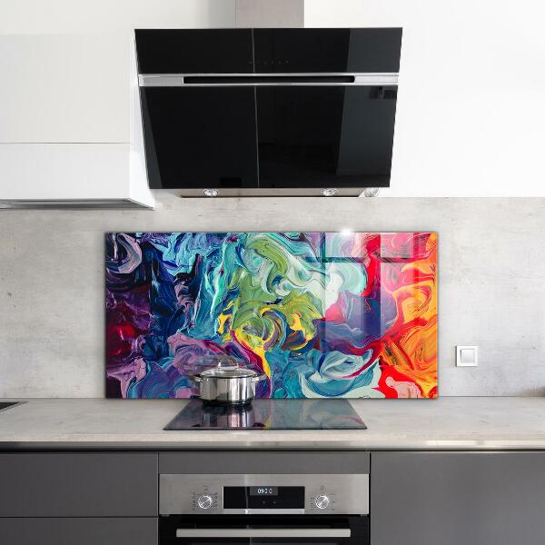 Kitchen splashback Colorful abstraction
