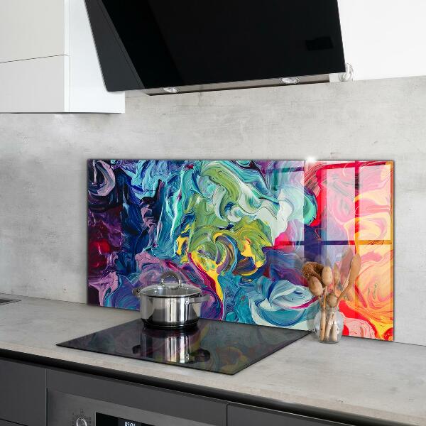 Kitchen splashback Colorful abstraction
