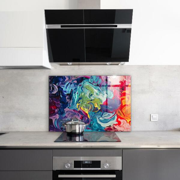 Kitchen splashback Colorful abstraction
