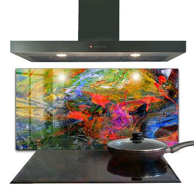 Kitchen splashback Color explosion
