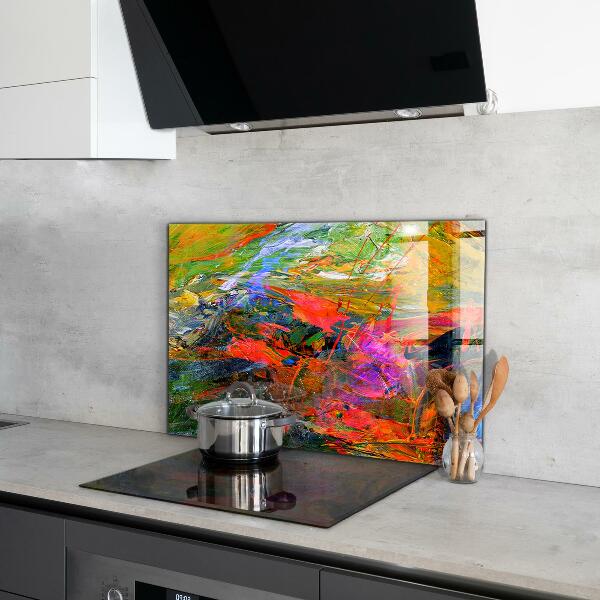 Kitchen splashback Color explosion