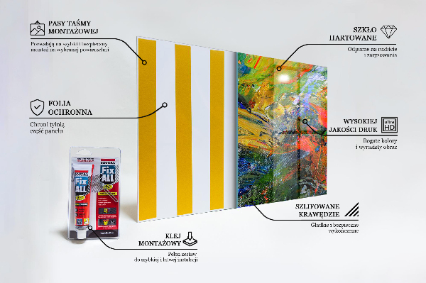 Kitchen splashback Color explosion