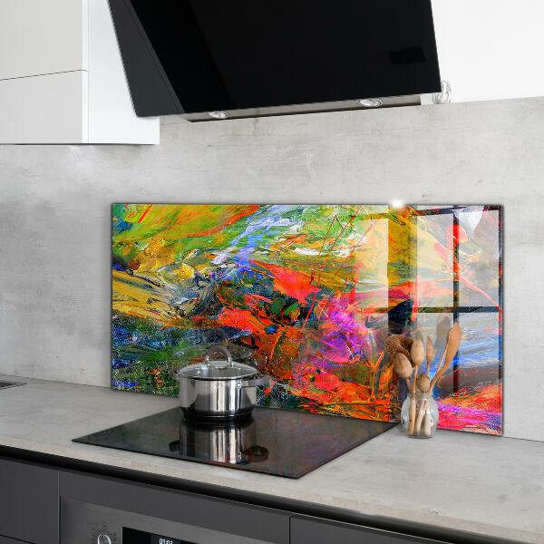 Kitchen splashback Color explosion