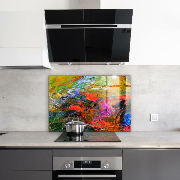 Kitchen splashback Color explosion