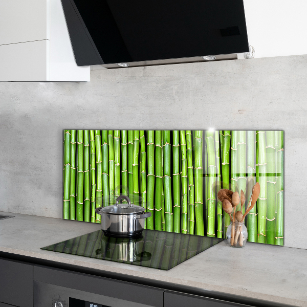 Kitchen splashback Asian bamboo