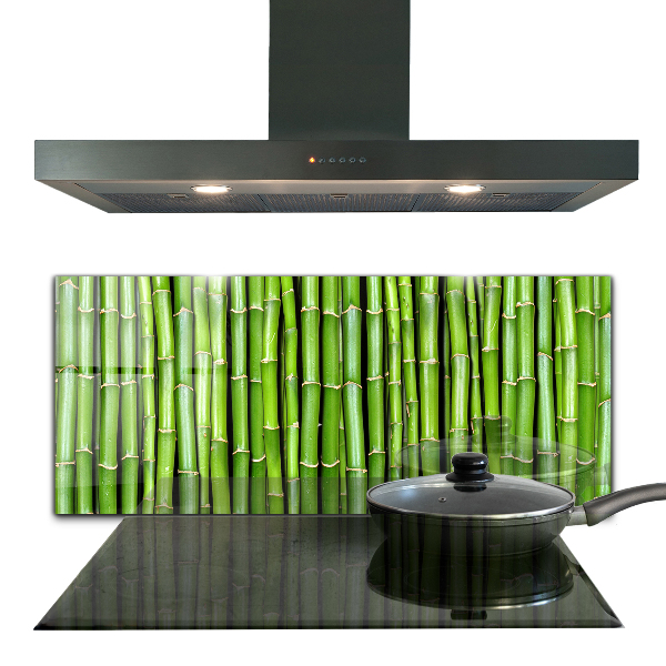 Kitchen splashback Asian bamboo