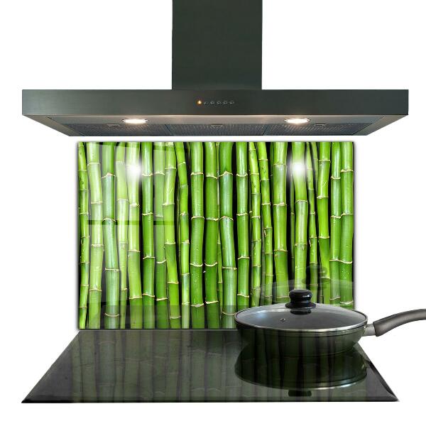 Kitchen splashback Asian bamboo