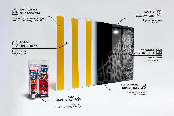 Cooker splashback Dark panther wild cat