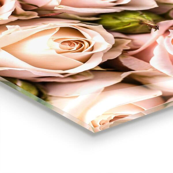 Kitchen splashback Bouquet of delicate roses