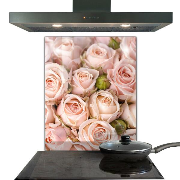 Kitchen splashback Bouquet of delicate roses
