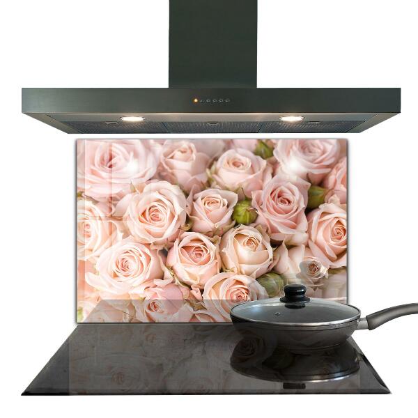 Kitchen splashback Bouquet of delicate roses