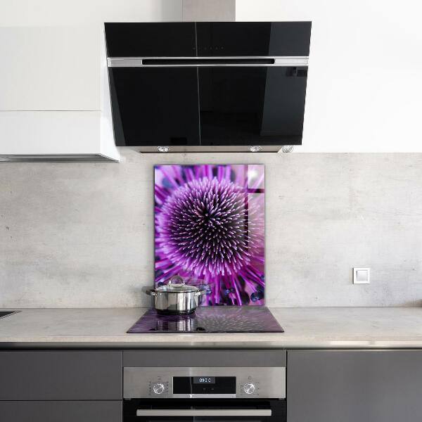 Kitchen splashback Purple flower