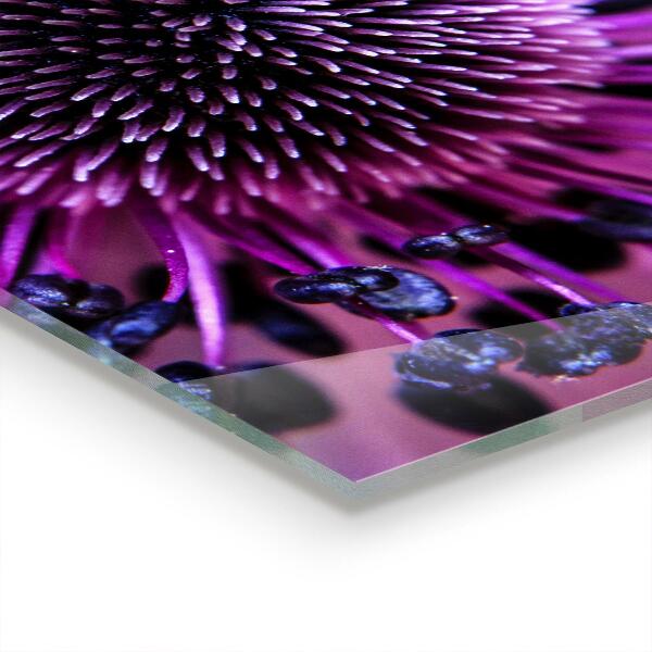 Kitchen splashback Purple flower