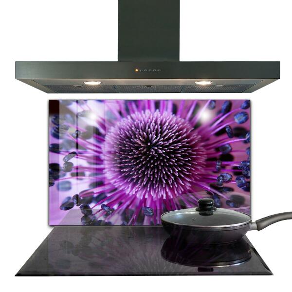 Kitchen splashback Purple flower