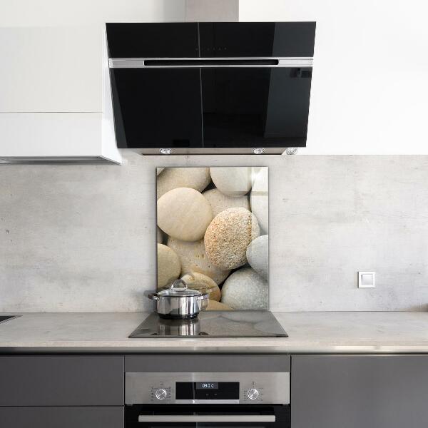 Glass splashback Stony beach