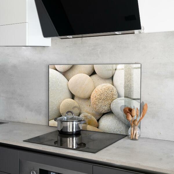 Glass splashback Stony beach