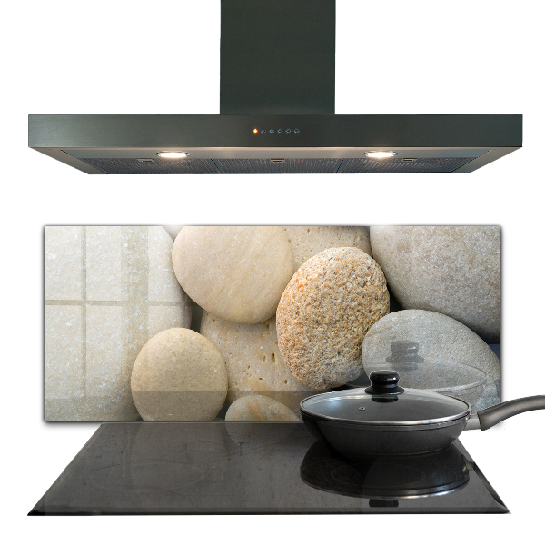 Glass splashback Stony beach