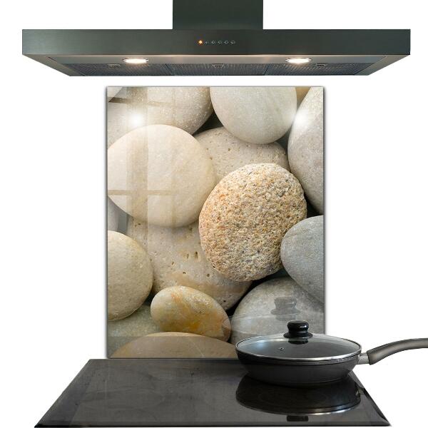 Glass splashback Stony beach