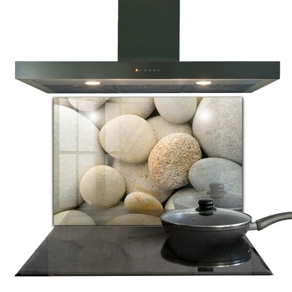 Glass splashback Stony beach