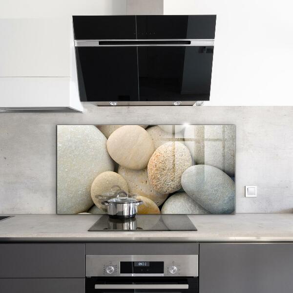 Glass splashback Stony beach