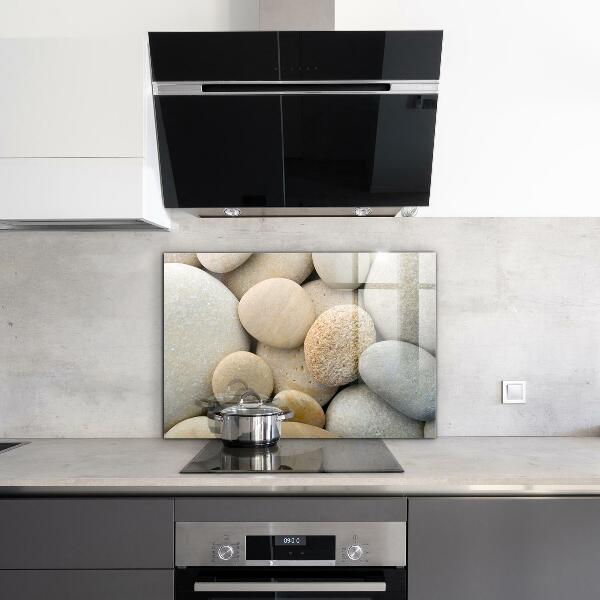 Glass splashback Stony beach