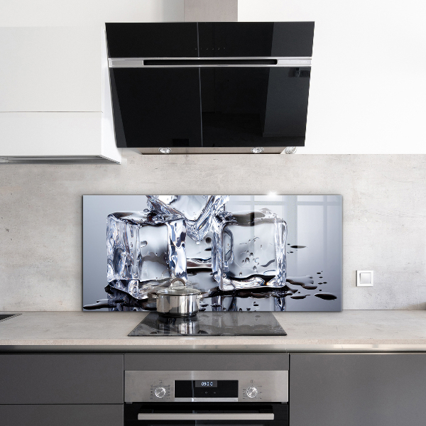 Kitchen splashback Ice cubes refreshment