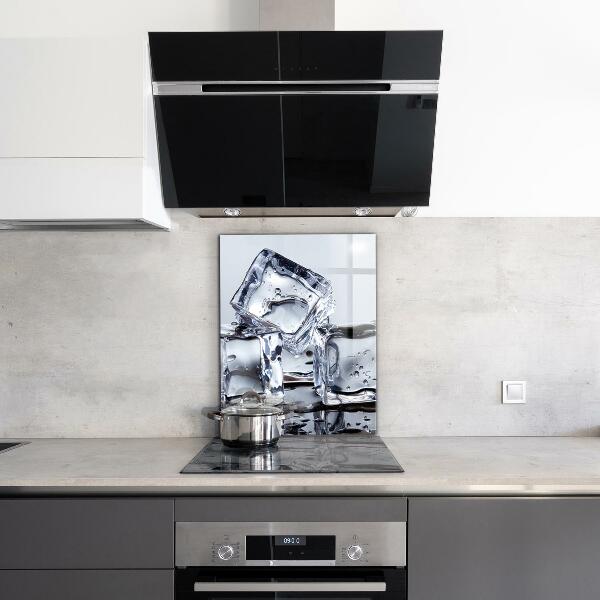 Kitchen splashback Ice cubes refreshment