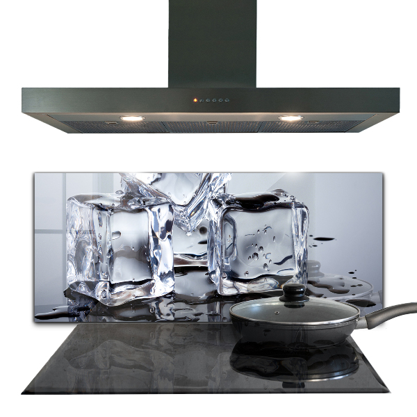 Kitchen splashback Ice cubes refreshment