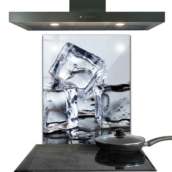 Kitchen splashback Ice cubes refreshment