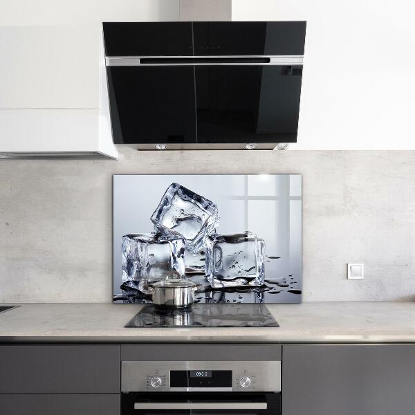 Kitchen splashback Ice cubes refreshment
