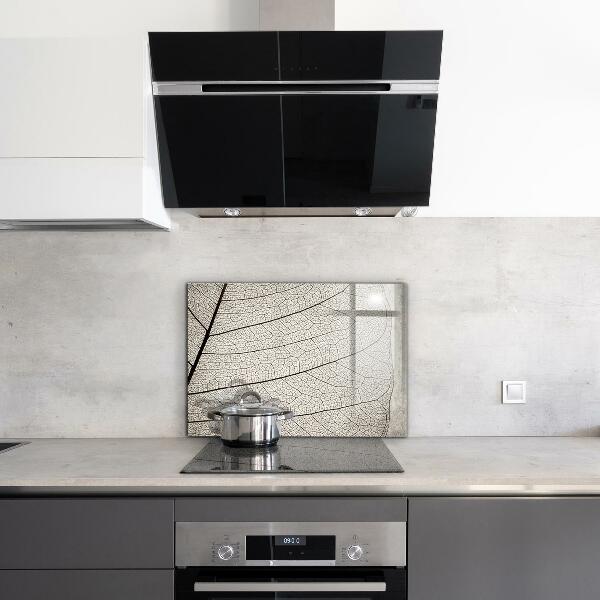 Kitchen splashback Sepia leaf texture