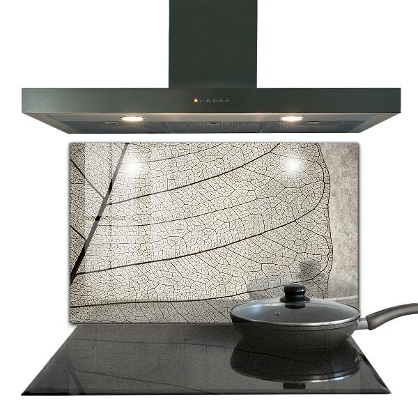 Kitchen splashback Sepia leaf texture