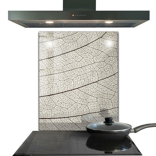 Kitchen splashback Sepia leaf texture