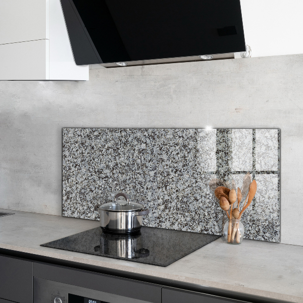 Glass splashback Granite natural stone