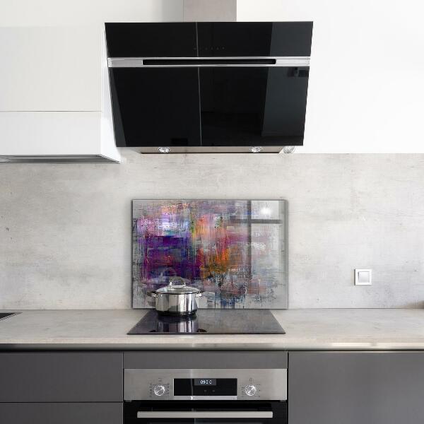 Kitchen splashback Abstract painting